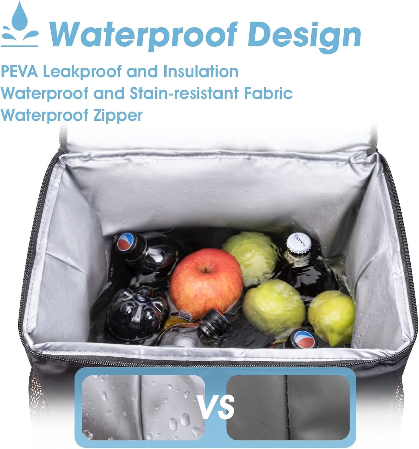 MATEPROX Large Cooler Bag Rucksack, 40L Leakproof Insulated Picnic Backpack Keeps 54 Cans with Bottle Opener, Waterproof Lunch Cooler Bag Backpack for Camping Beach Hiking Outdoor Activities image number 1