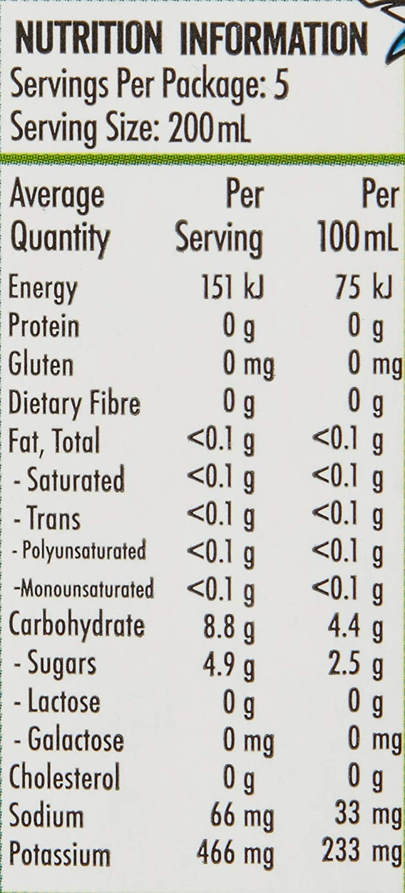 H2Coco Pure Coconut Water, 1 Liter, Pack of 6 image number 2