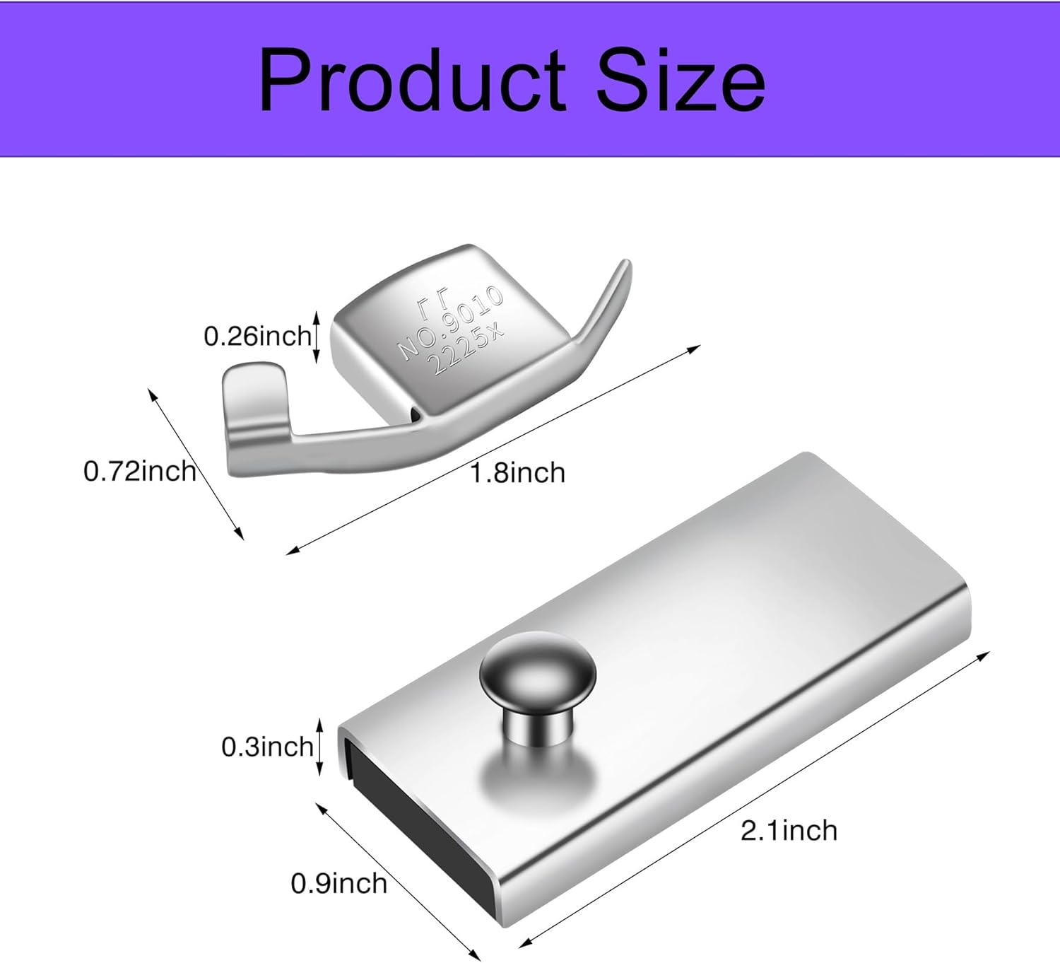 Magnetic Seam Guide for Sewing Machine,Guide Foot Part,Wenice Sewing Machine Accessories 2Pcs
