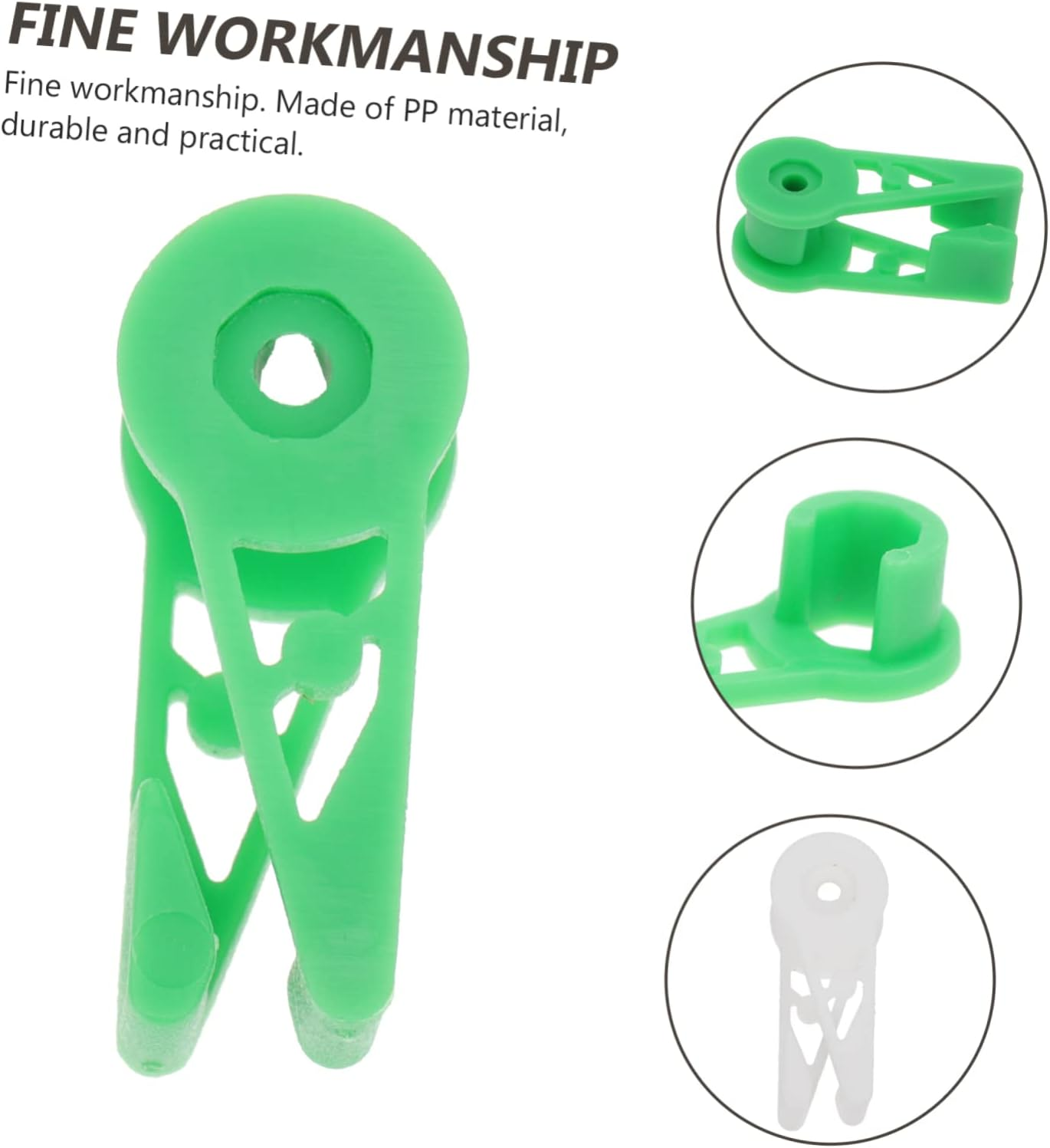 20Pcs Plastic Plant Bender Clips Adjustable for Garden Use Supports Trellis and Flower Branches Benders for Vertical Garden Planting Trainer Clips image number 2