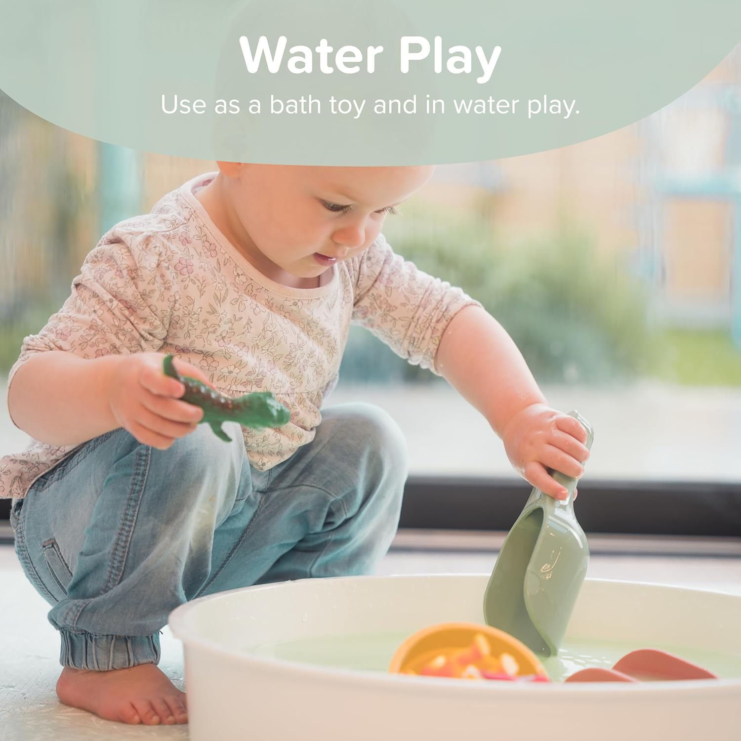 Inspire My Play - 3 X Silicone Nesting Scoops - Perfect Accessories for Sensory Playtray - Tuff Tray Accessories - Early Development & Activity Toys - Montessori Learning Toys - Multi-Purpose Shovel image number 4