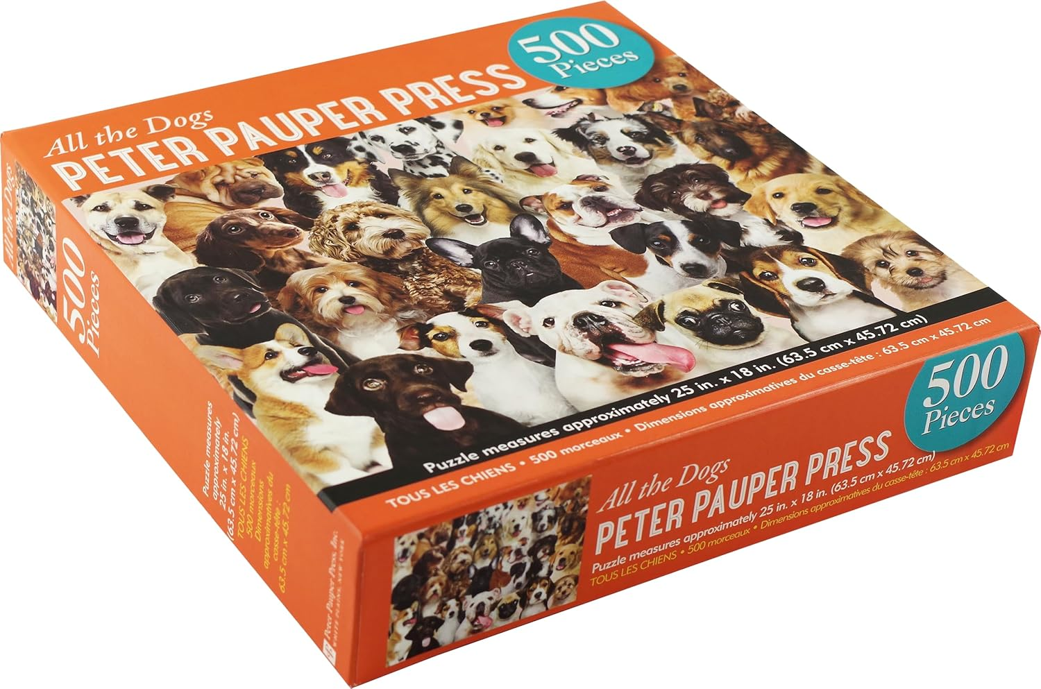 All the Dogs 500 Piece Jigsaw Puzzle image number 2