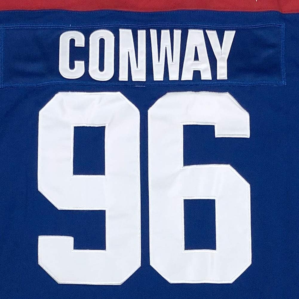 Men'S #96 Charlie Conway Mighty Ducks Team USA Movie Hockey Jersey Stitched Size S Blue image number 3