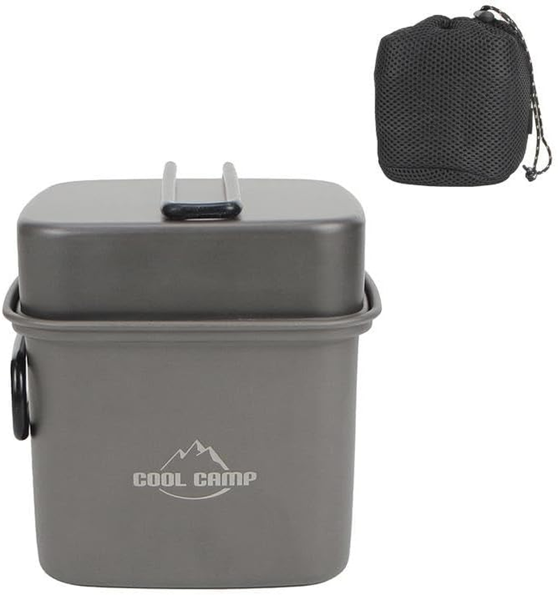 Generic Camping Cookware Mess Kit Outdoor Cooking Pots Portable Backpacking Barbecue Compact Hiking Cooking Utensils Set Frying Pan image number 1