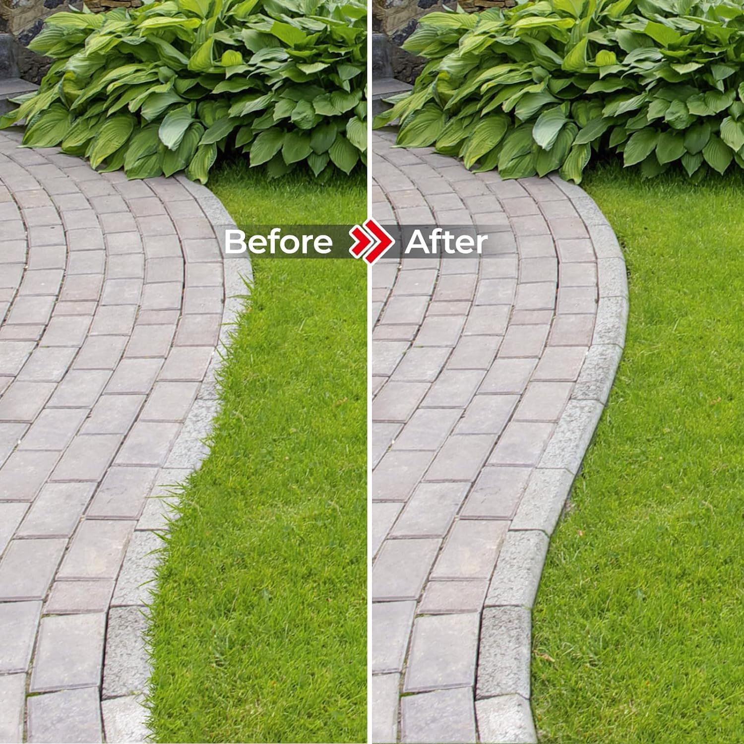 Sidewalk Manual Lawn Edger, Wheel Rotary Edger, Rotary Shear, Strong 4 Sections Stainless Steel Handle with Cushion Grip, 67.3-Inch/170Cm image number 6