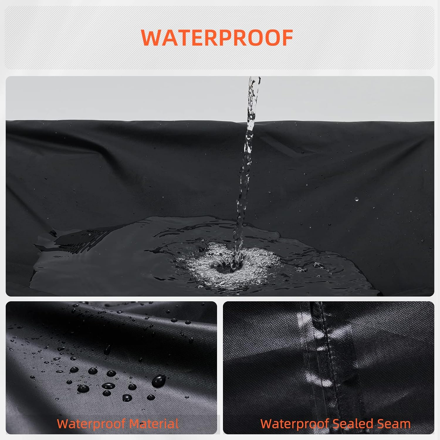 Griddle Cover for Blackstone 22'' Griddle with Hood Lid and Stand, Waterproof Windproof BBQ Grill Cover with Buckle, Griddle Accessories for Blackstone (Cover Only) image number 3