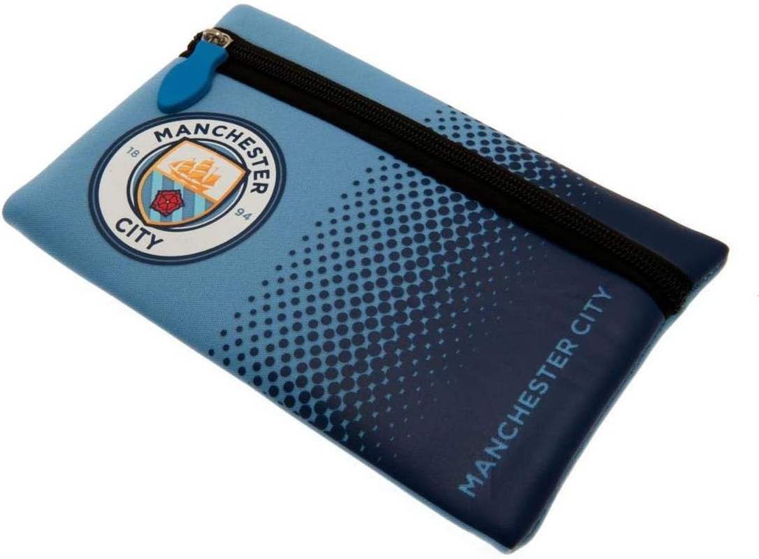 Manchester City Football Club Manchester City FC Official Crest Design Pencil Case Pouch image number 2