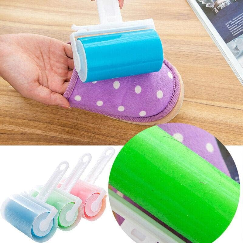 AIMALL 3PCS Reusable Sticky Pet Hair Lint Rollers Washable Brush Dog Cat Clothes Sofa Dust Remover Durable Portable Hair Cleaning Tool Easy to Use for Home Travel Car Upholstery Cleaning image number 3