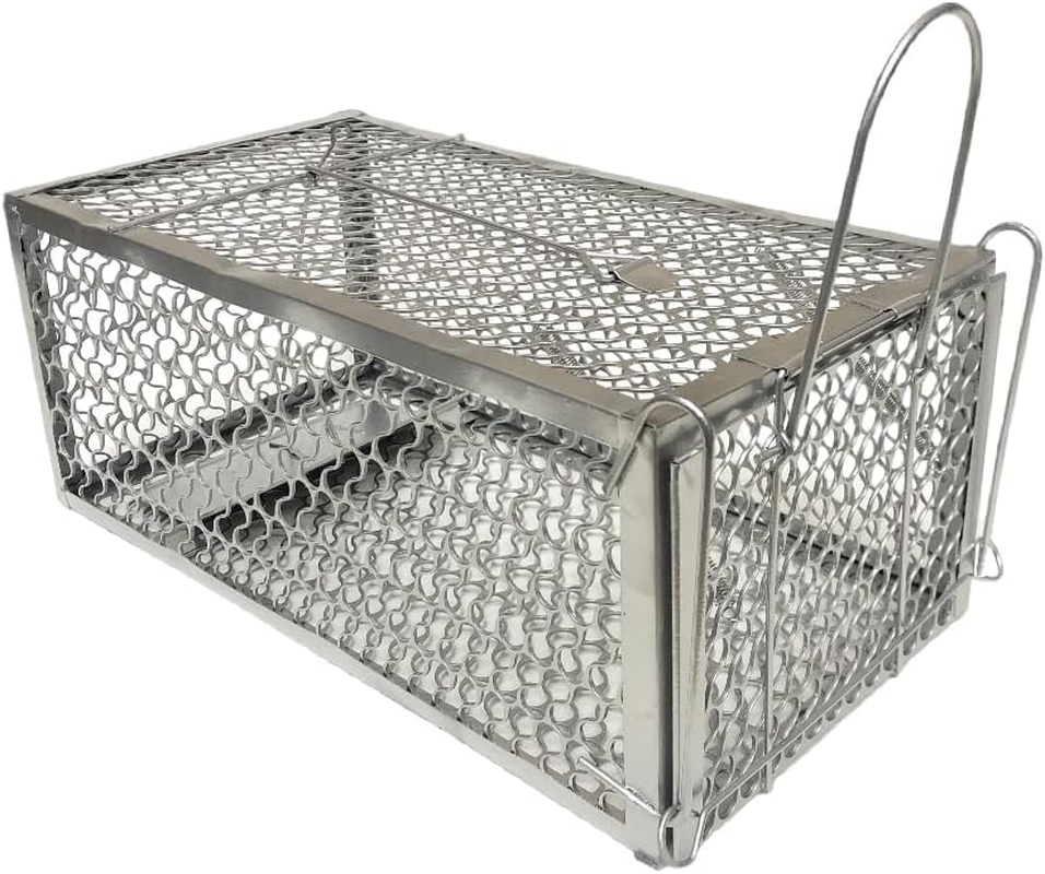 Skycabin 1 Door Humane Animal Cage Trap Rat Mouse Mice Voles Hamsters Trap Live Catch Mouse Cage Trap Work for Indoor or Outdoor Use to Catch and Release image number 3
