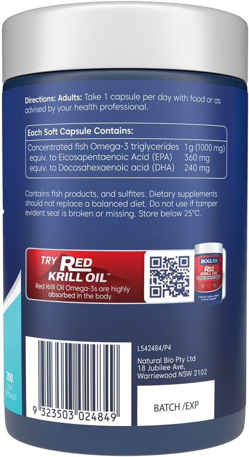 Bioglan Super Fish Oil (Odourless) 2000Mg Cap X 200