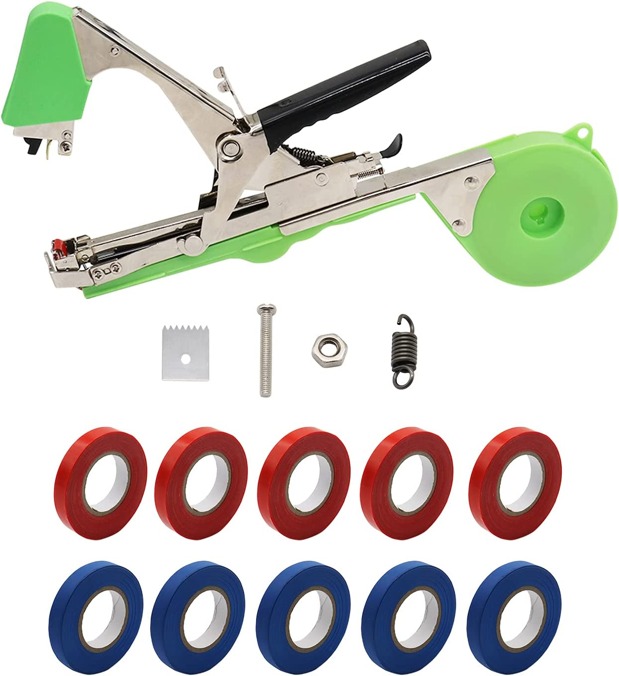 Plant Tying Machine Valuehall Plant Vegetable Hand Tying Binding Machine Tape Tool Convenient Agriculture Plant Tying Machine Tapener Tool with 10 Rolls of Tape for Plants V7G09 image number 6