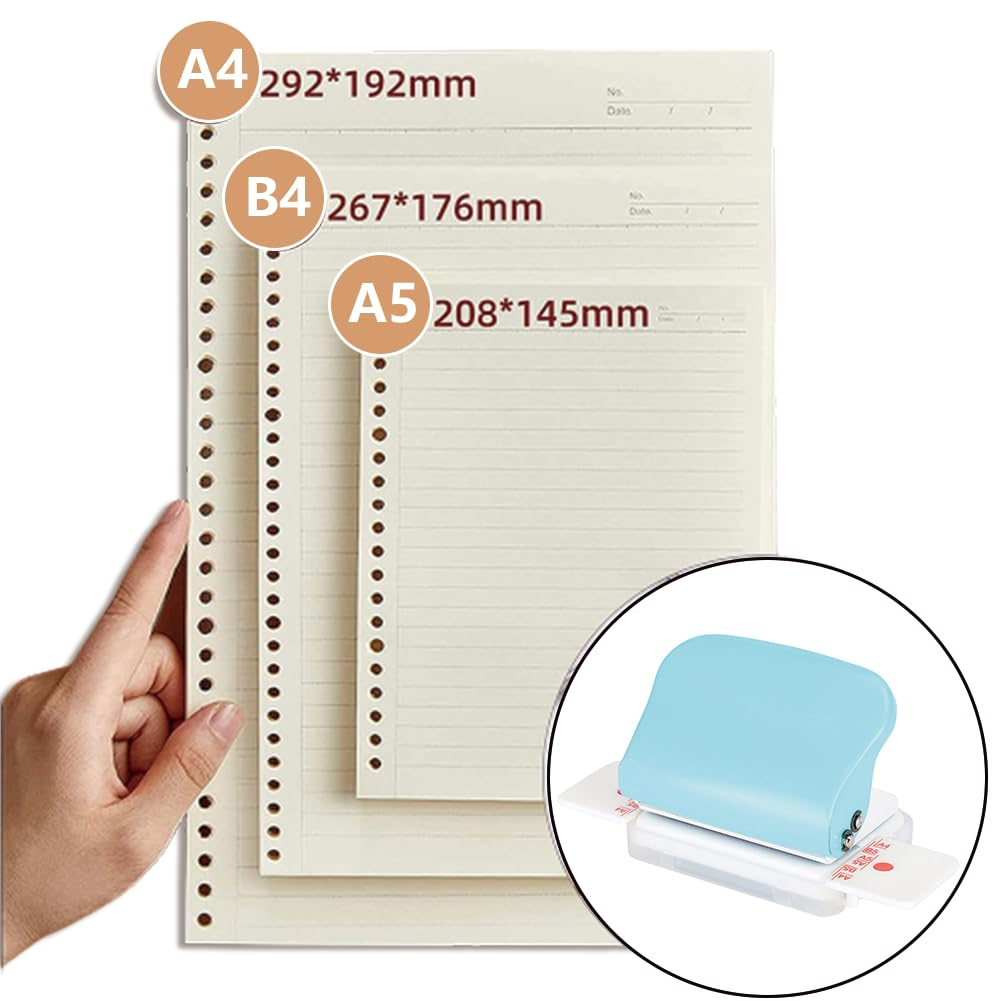 Manual Binding Machine, Paper Puncher 6 Holes Cinch Punching Machines Handheld Comb Binder Machine Book Maker for A4 A5 B5 Notebook Scrapbook Diary Planner Office School Supplies image number 5