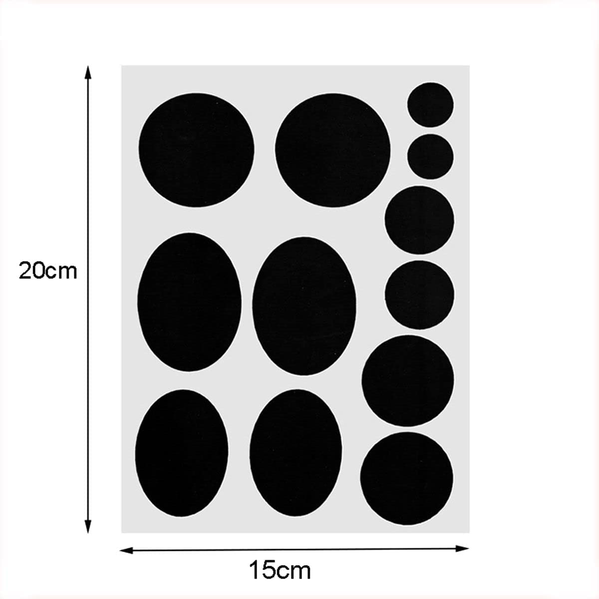 Dorischen 1 Pcs Self-Adhesive down Jacket Repair Patch Kit Different Size Washable for down Jacket,Tent,Clothes,Bag and Raincoat Umbrel Repair(Black) image number 3