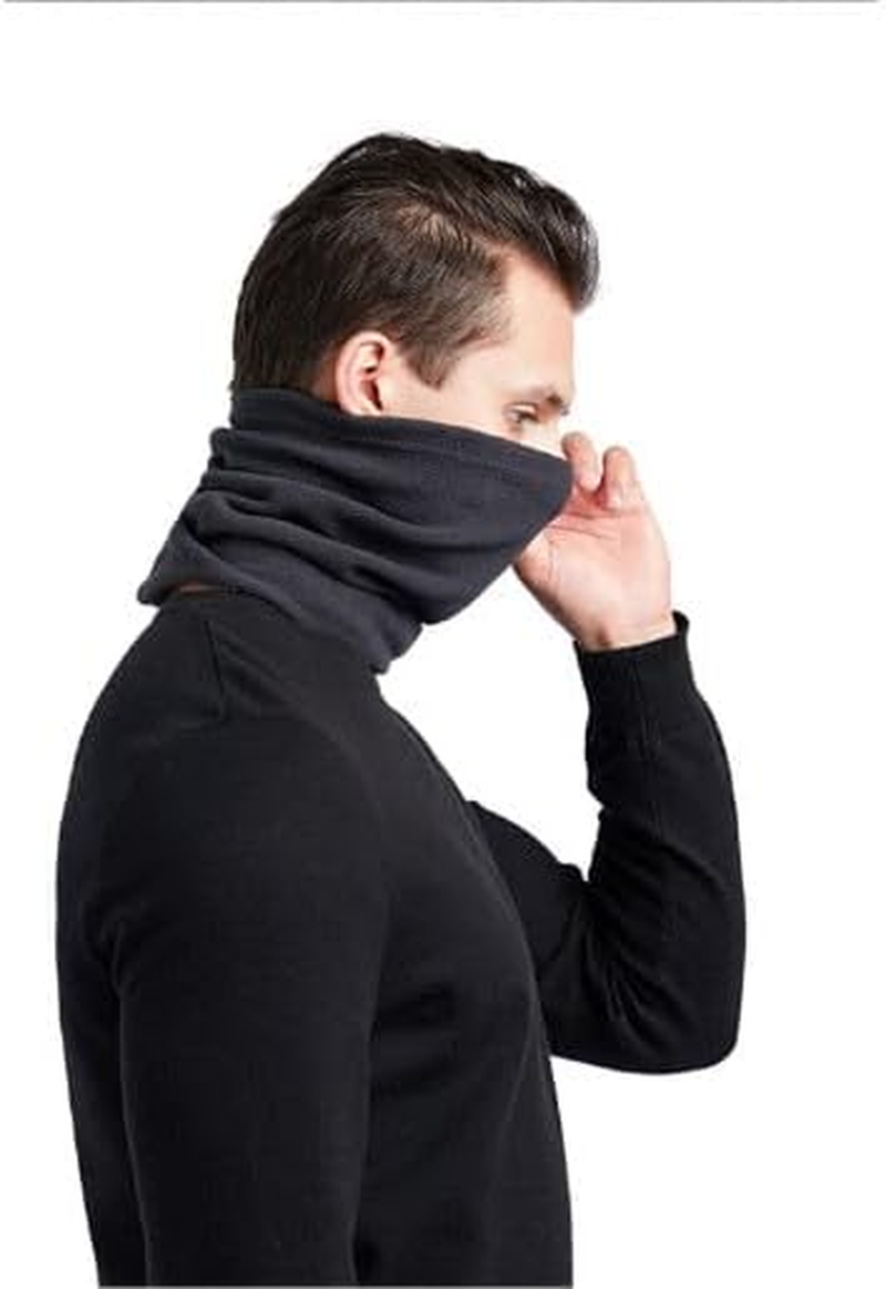 Winter Warm Neck Gaiter Fleece Neck Warmer Windproof Sports Headwear Skiing Neck Protector Plush Hat Cycling Face Mask