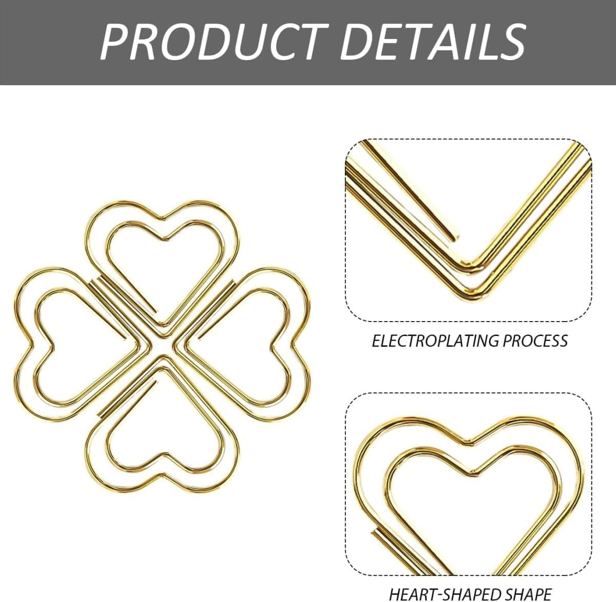 100Pcs Mini Gold Heart Paper Clips,Small Cute Love Shaped Paper Clips,Love Heart Shaped Small Paper Clips,Heart Paper Clips Gold Paper Clips Gold Heart Paper Clips Small Paper Clips Heart Paper Clips image number 5