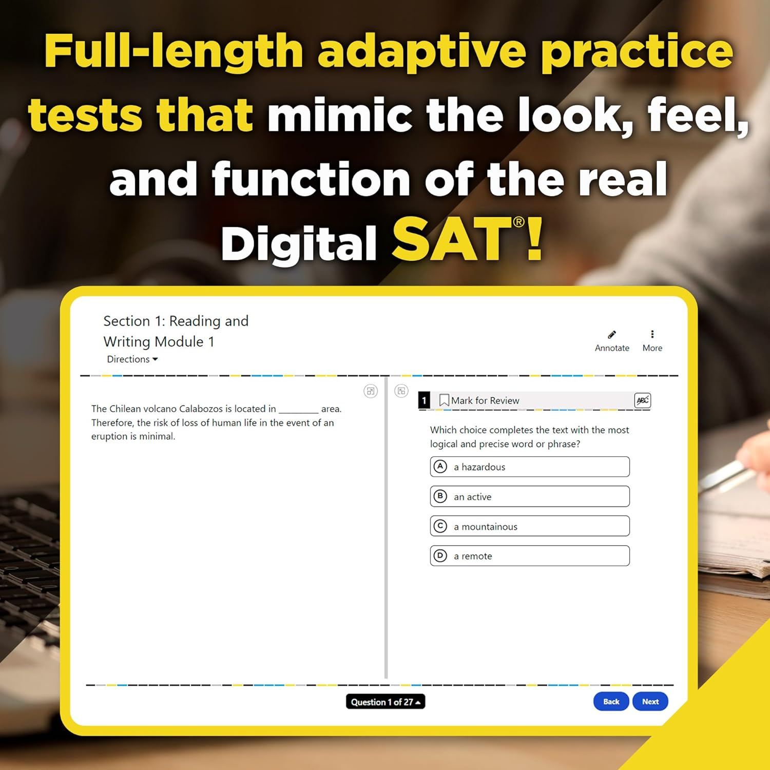 800+ SAT Practice Questions, 2025: In-Book + Online Practice Tests for the Digital SAT image number 1