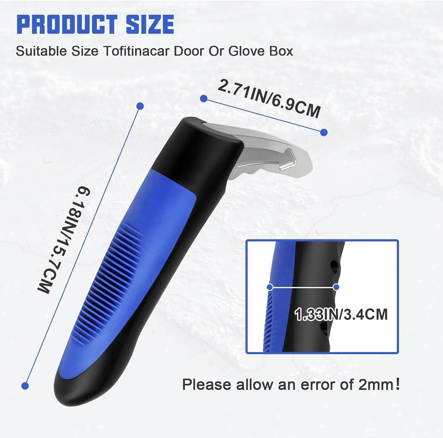 Car Door Handle Assist for Elderly Car Handle Assist Portable Vehicle Support Handle for Getting in and Out of Car Car Door Latch Handle with Window Breaker for Seniors and Handicapped