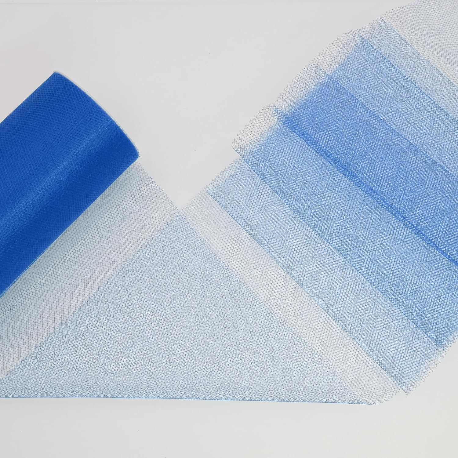 Royal Blue Tulle Fabric Roll - 6 Inch X 25 Yards Tulle Ribbon for Gift Wrapping DIY Crafts Party Decorations and Making Ponchos and More image number 4