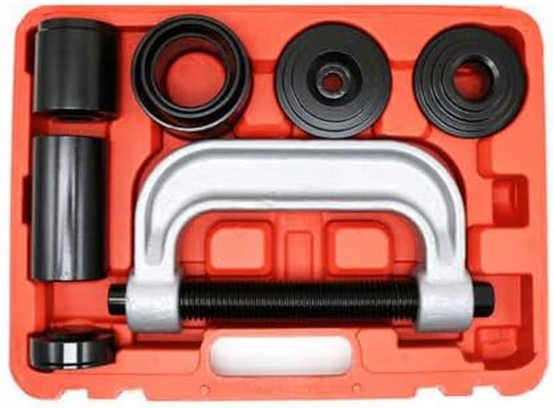 LEDON 10Pc Ball Joint Press Service Kit Remover Separator Adaptor 4X4 Garage Tool Includes C-Frame, Forcing Screw, Adapters & Cups - Garage Mechanic Essential image number 5