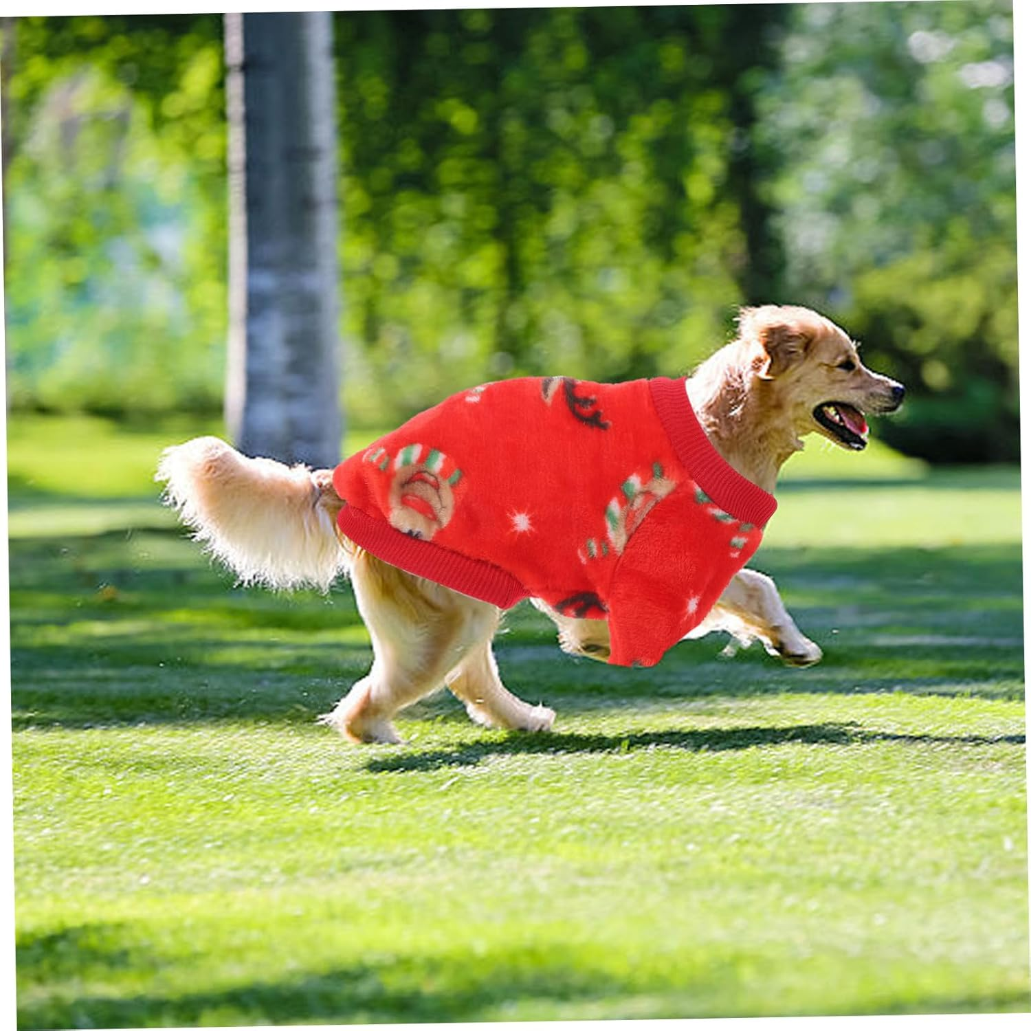 SUPVOX Pet Deer Head Clothing Christmas Puppy Costume Comfortable Xmas Dogs Costume Skin-Friendly Winter Dog Clothing for Christmas Party Warm Puppy Clothes for Warm Coats image number 1