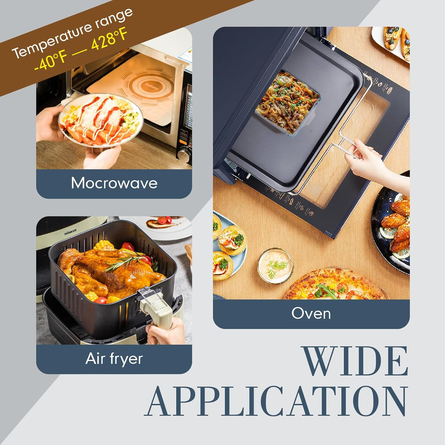 Small Casserole Dishes 4 Pack, 5 Inch Glass Square Baking Dish Individual Portion Baking Pan for Oven Microwave Air Fryer Square Egg, Clear Prep Bowls with Handle image number 3