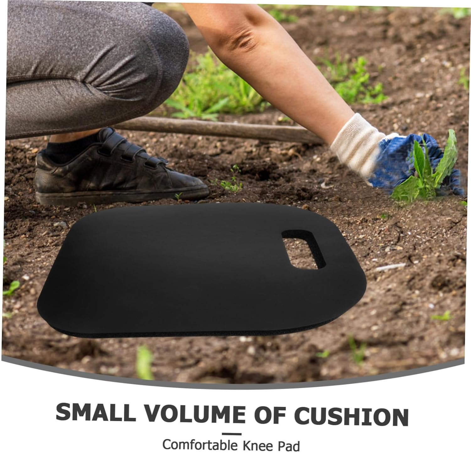 Yardenfun Portable Outdoor Kneeling Mat for Gardening Black 33X32X2Cm Soft Cushioned Garden Pad for Comfort during Weeding Planting and Repair Work image number 5