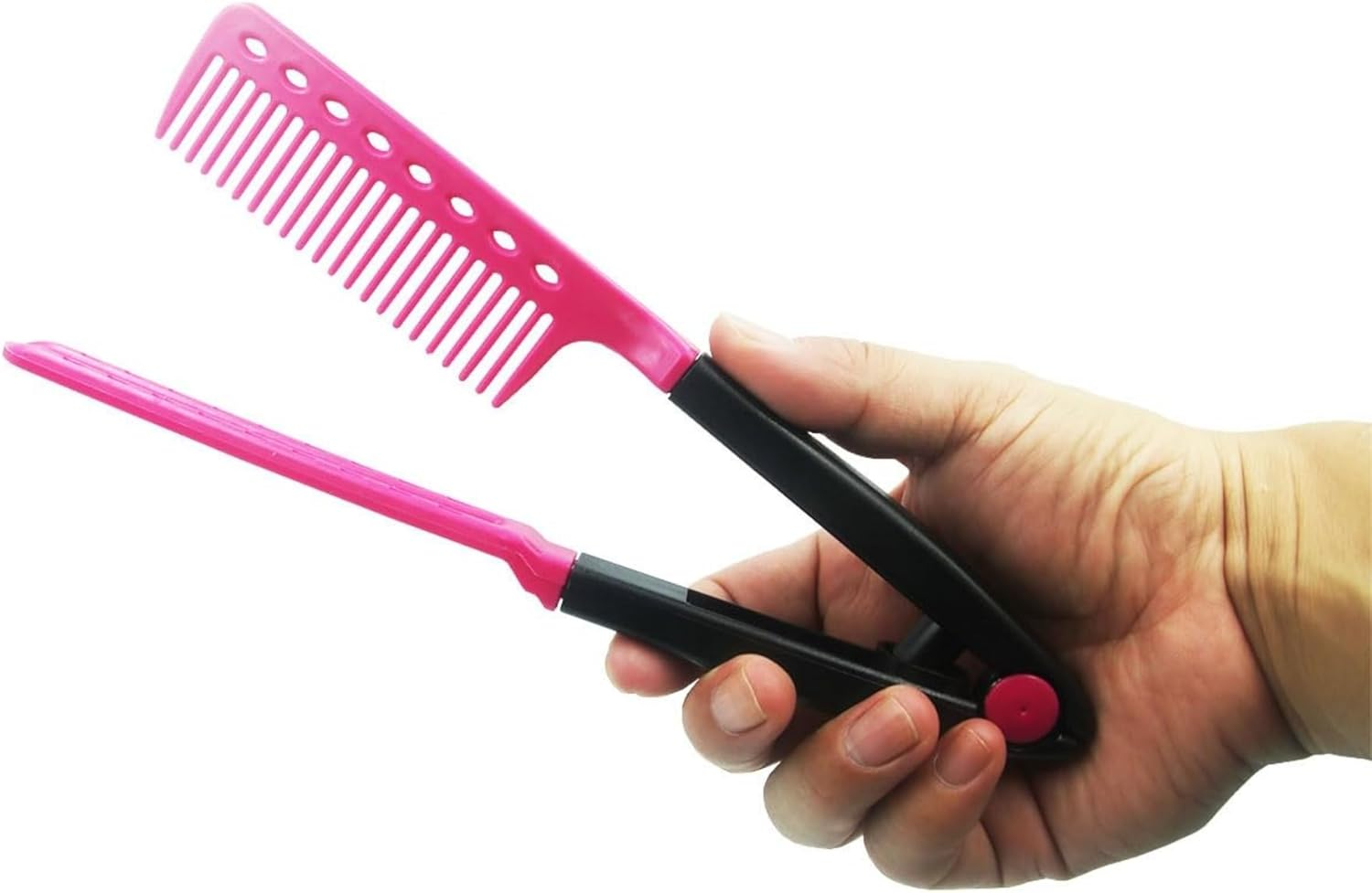 3PCS V-Shaped Hair Straightening Comb Set &ndash; Plastic DIY Salon Styling Combs for Professional & Home Use, Hair Brush Combs for Straightening, Styling & Blow Drying image number 3