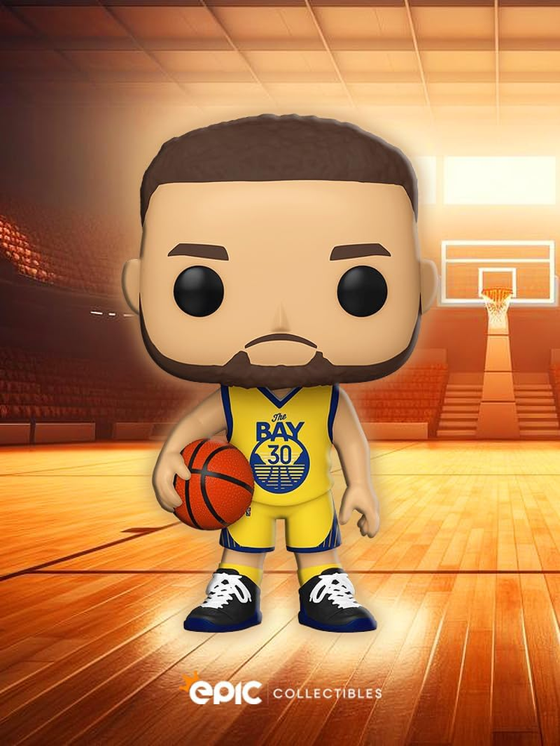 Pop Sports: Stephen Curry Golden State Warriors the Bay NBA Basketball Vinyl Figure Bundle with Compatible Funko Box Protector, EC51015 image number 2