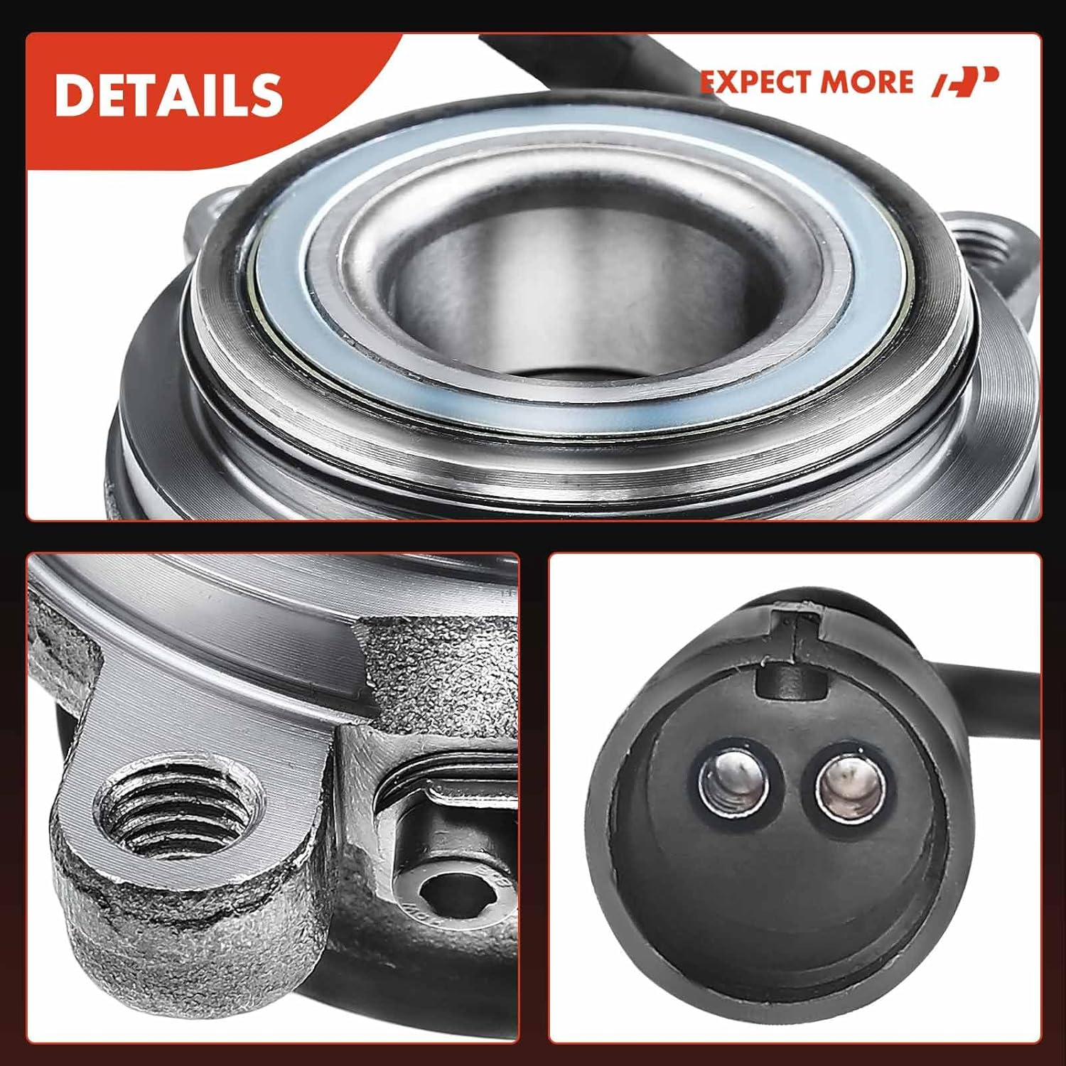 A-Premium Rear Wheel Hub and Bearing Assembly Compatible with Land Rover Discovery 1999-2004 V8 4.0L 4.6L Driver and Passenger Side 2-PC Set image number 1