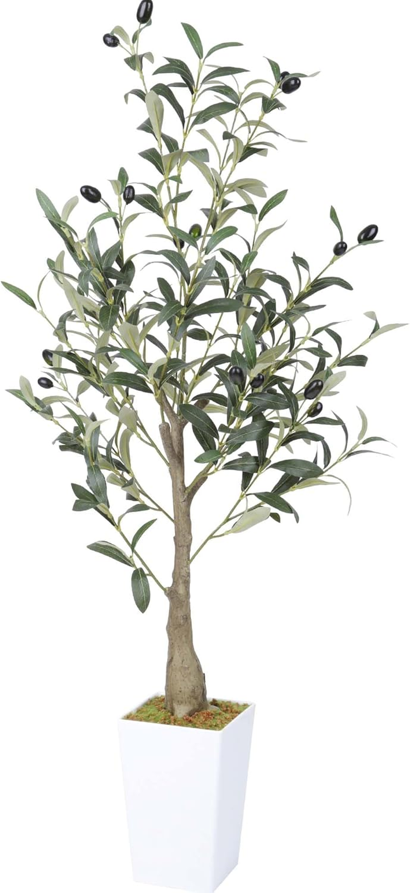 Artificial Olive Tree 95Cm/36Inche Faux Olive Tree Fake Olive Branch and Lifelike Fruits Potted Plants for Indoor Outdoor Home Offices Store Decor image number 5