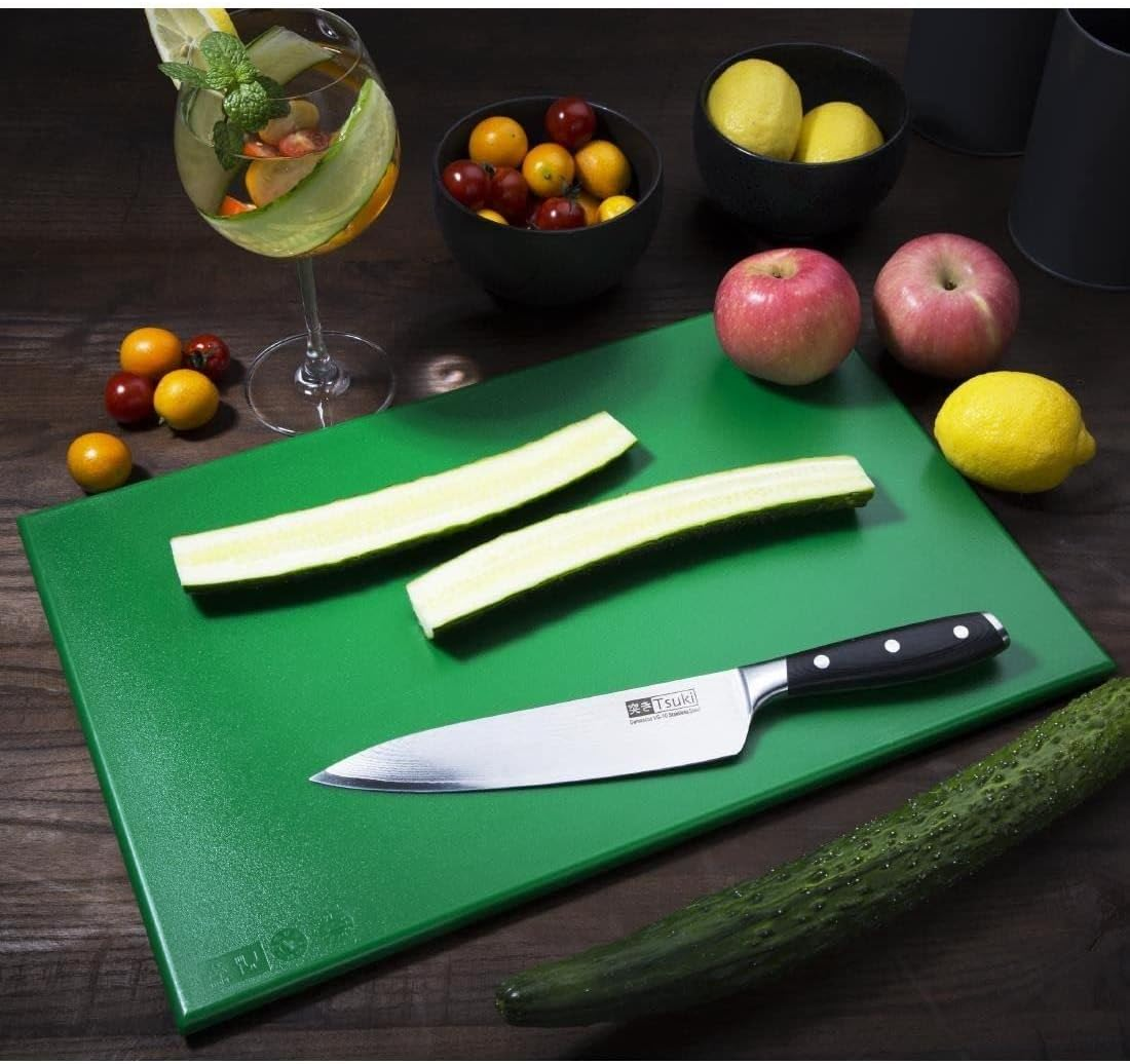 Hygiplas High Density Chopping Board, Green, 450 X 300 X 12 Mm Size image number 3