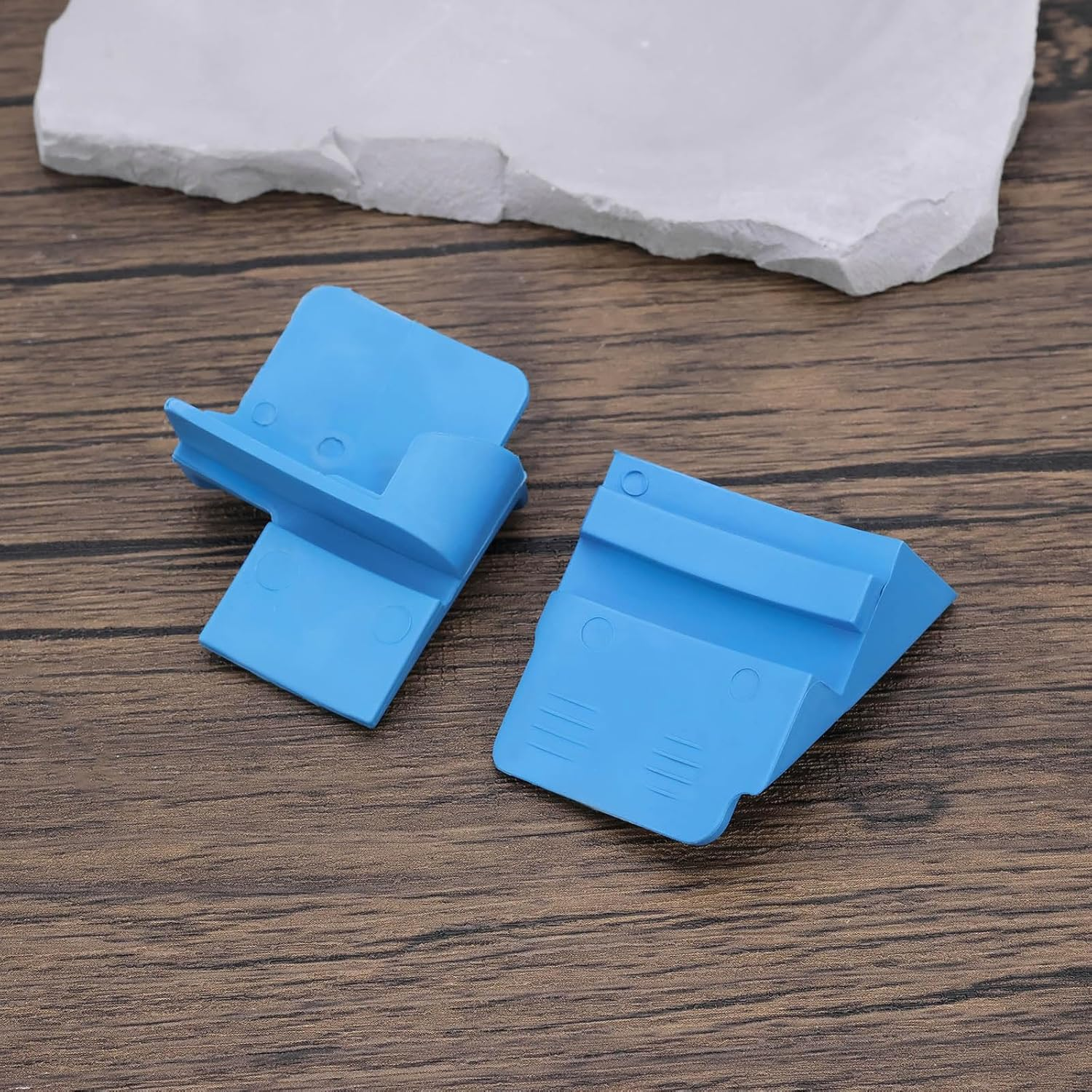 2 Sets Car Elastic Belt Support Block Disassembly Assembly Tools V Shaped Nylon Belt Disassembly Assembly Tool Kit Blue image number 2