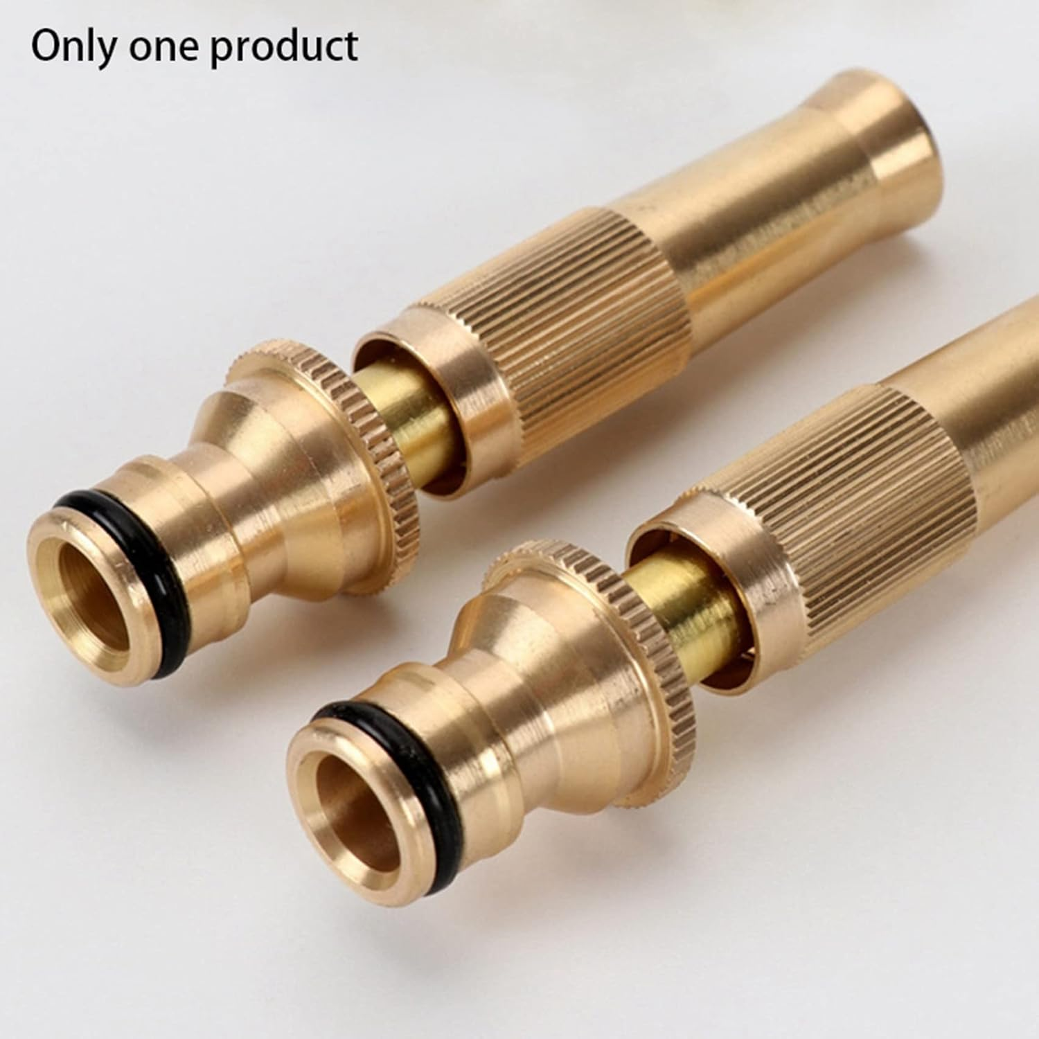 2X High Pressure Hose Nozzle Heavy Duty, Brass Water Hose Nozzles for Garden Hoses, Adjustable Function image number 3