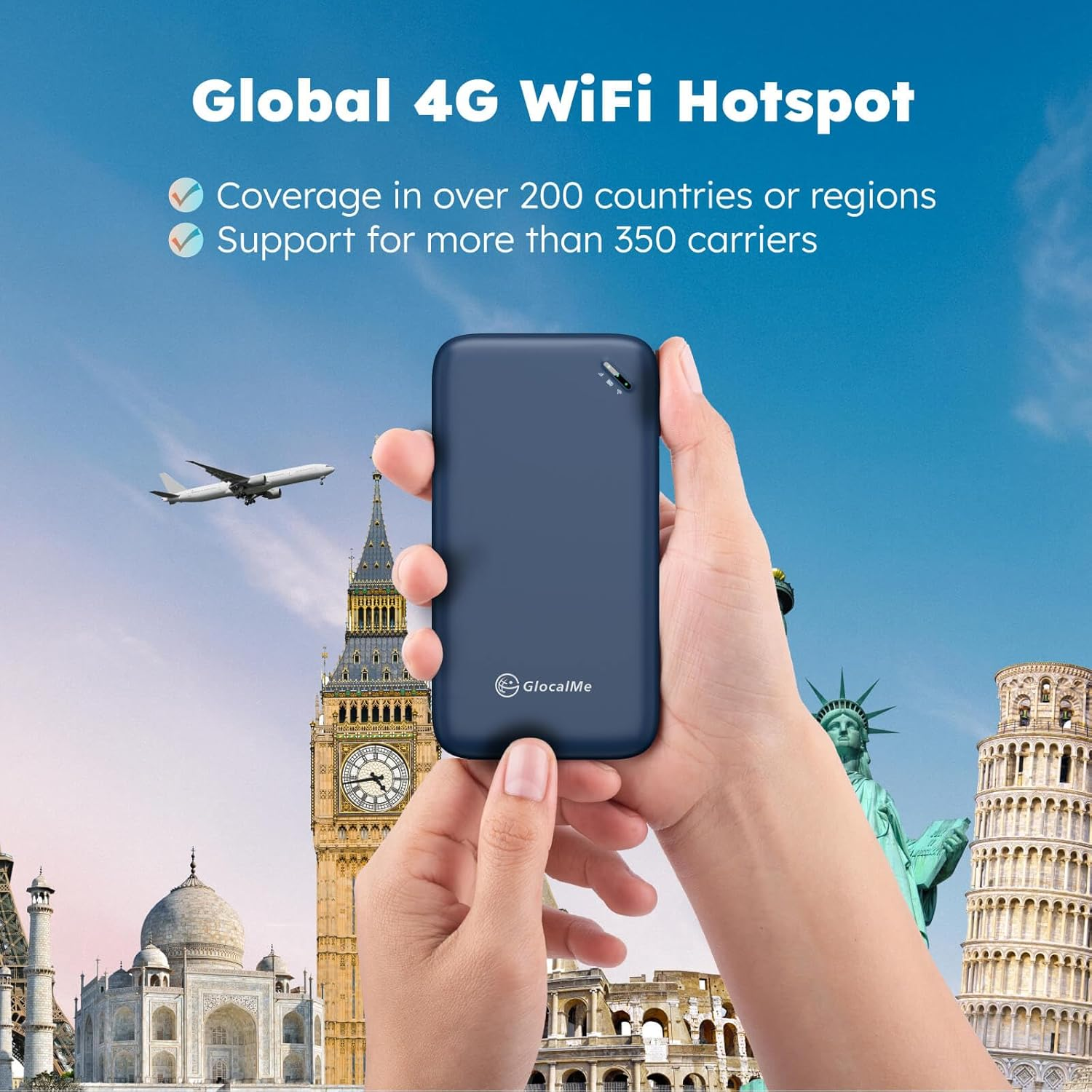 4G Mobile Hotspot Device for Travel (UPP Blue) image number 6