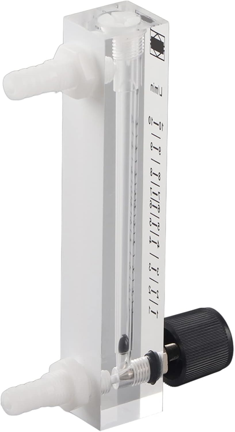 Oxygen/Air/Gas Peak Flow Meter, LZQ-7 1-10LPM Flowmeter Flow Meter with Control Valve image number 6