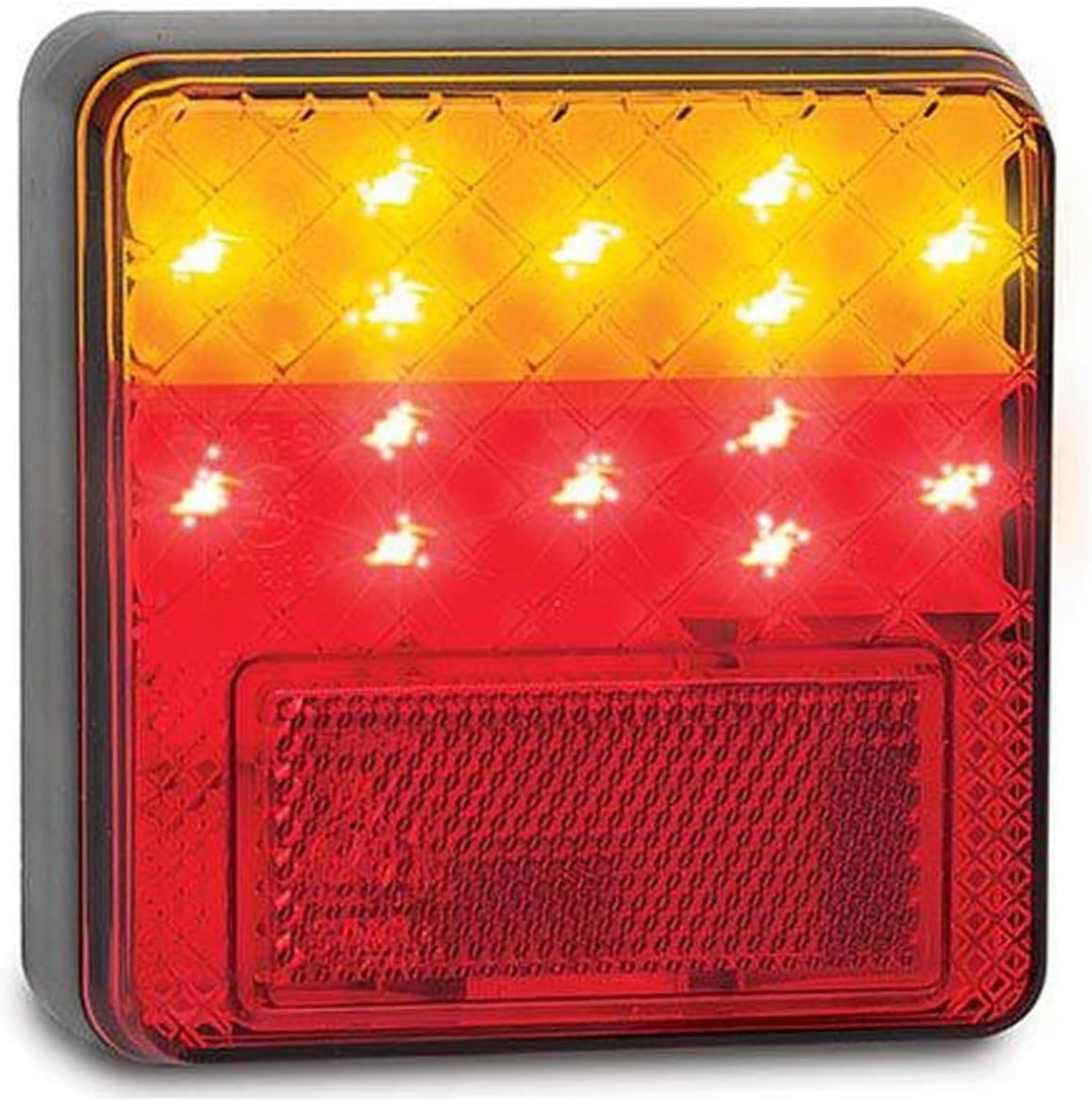 100 Series Stop/Tail/Indicator Lamp with Reflex Reflector, 100 Mm X 100 Mm X 25 Mm Size image number 2