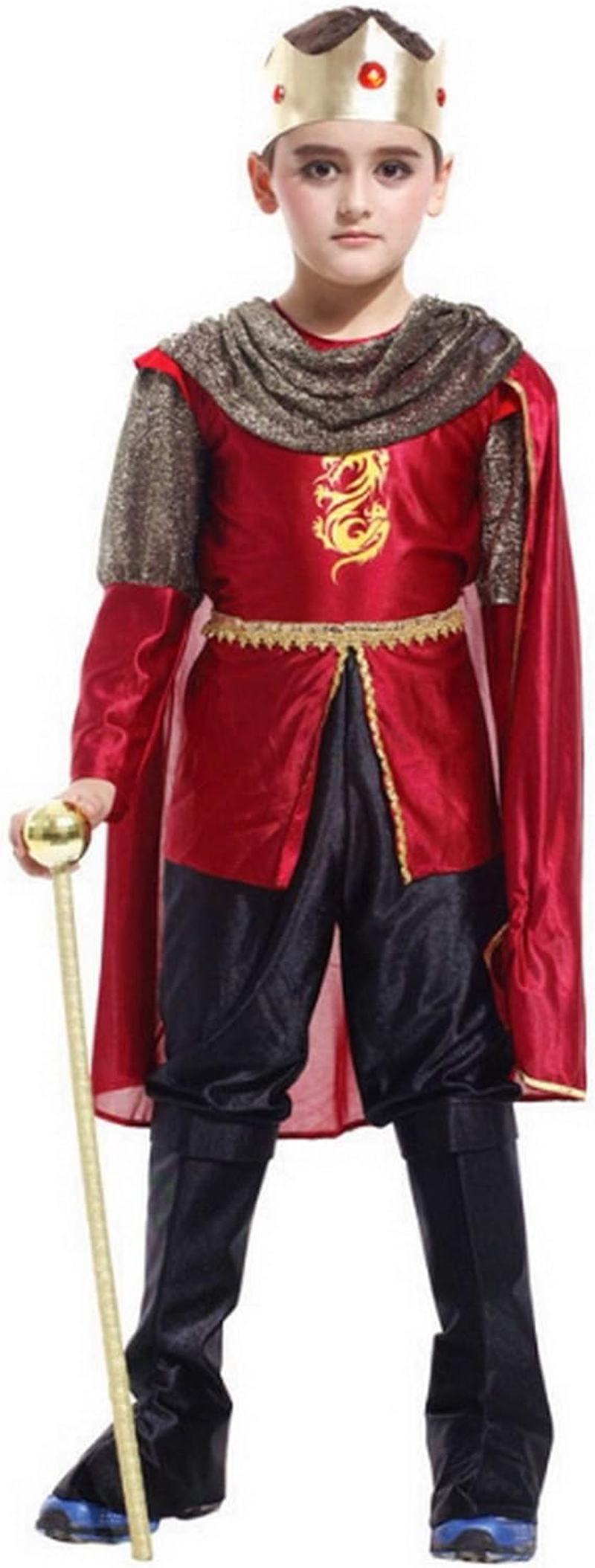 Brcus Boys Lord Prince Noble King Halloween Cosplay Costume Role Play Dress Up image number 2