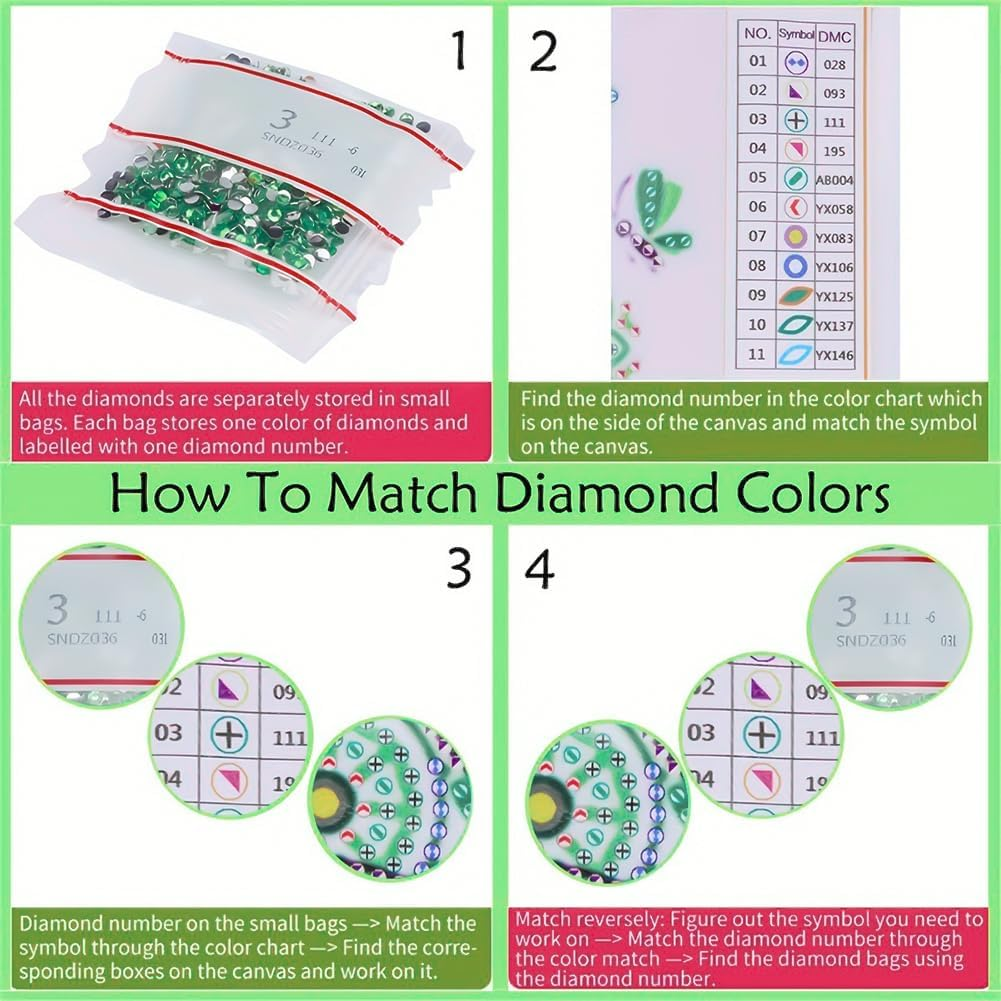Christmas Diamond Painting Kits Special Shaped Rhinestones Winter 5D Diamond Dots Painting for Adolescents, Christmas Tree Diamond Painting Tabletop Ornaments Kit Christmas Decor DIY Crafts image number 1
