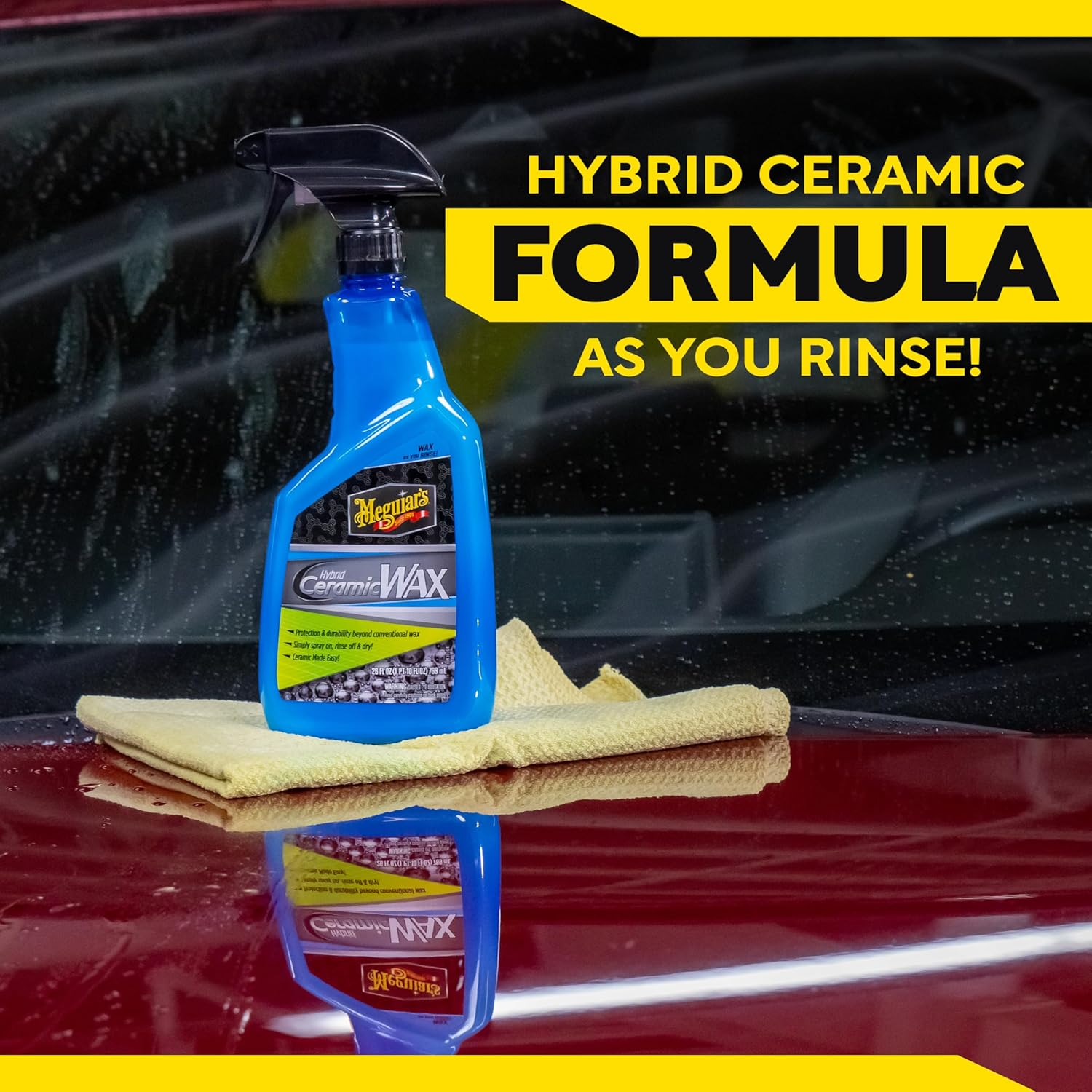 Meguiar'S Hybrid Ceramic Wax, 769 Ml | Simple Spray on and Rinse off Application for Fast Protection | Delivers Long Lasting Ceramic Coating Benefits | Creates Extreme Water Beading image number 5