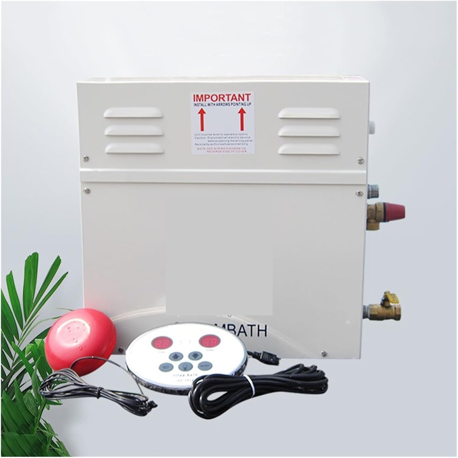 Sauna Steamer, 3KW 4.5Kw Steam Generator for Shower 380V Home Steam Machine， Sauna Bath SPA Steam Shower with Digital Controller(4.5Kw) image number 2