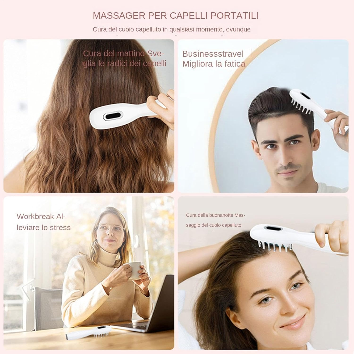 Generic Electric Hair Massage Brush, Electric Hair Growth Massage Brush, Scalp Massager, Hair Growth Brushes for Hair Growth image number 2