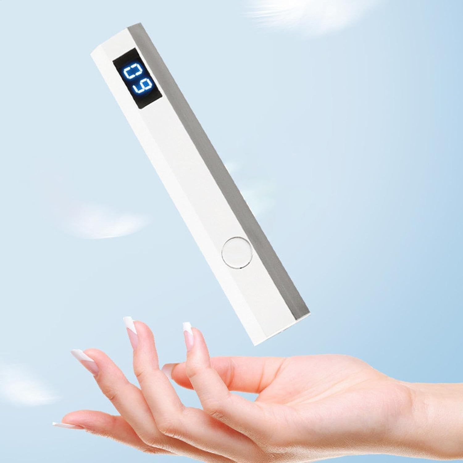 Hand Held UV Light for Gel Nails, UV Pen Light for Nails | LED Display Small Light Pen for Nails - Cordless Timer Lamp 2, Professional Portable Dryer image number 3