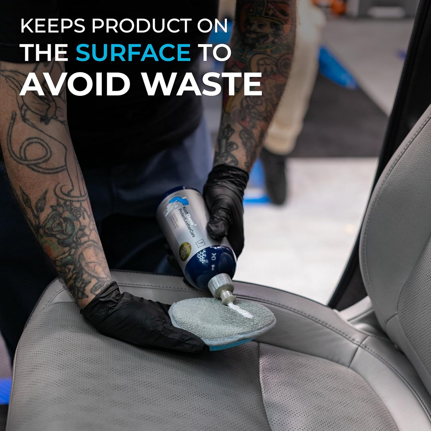 The Rag Company - Ultra No Soak round Detailing Applicator - 70/30 Pearl Weave Microfiber for Applying Coatings, Dressings, Waxes, Sealants to Glass, Paint, Rubber, Leather, Plastic - 5 Inch (5 Pack)