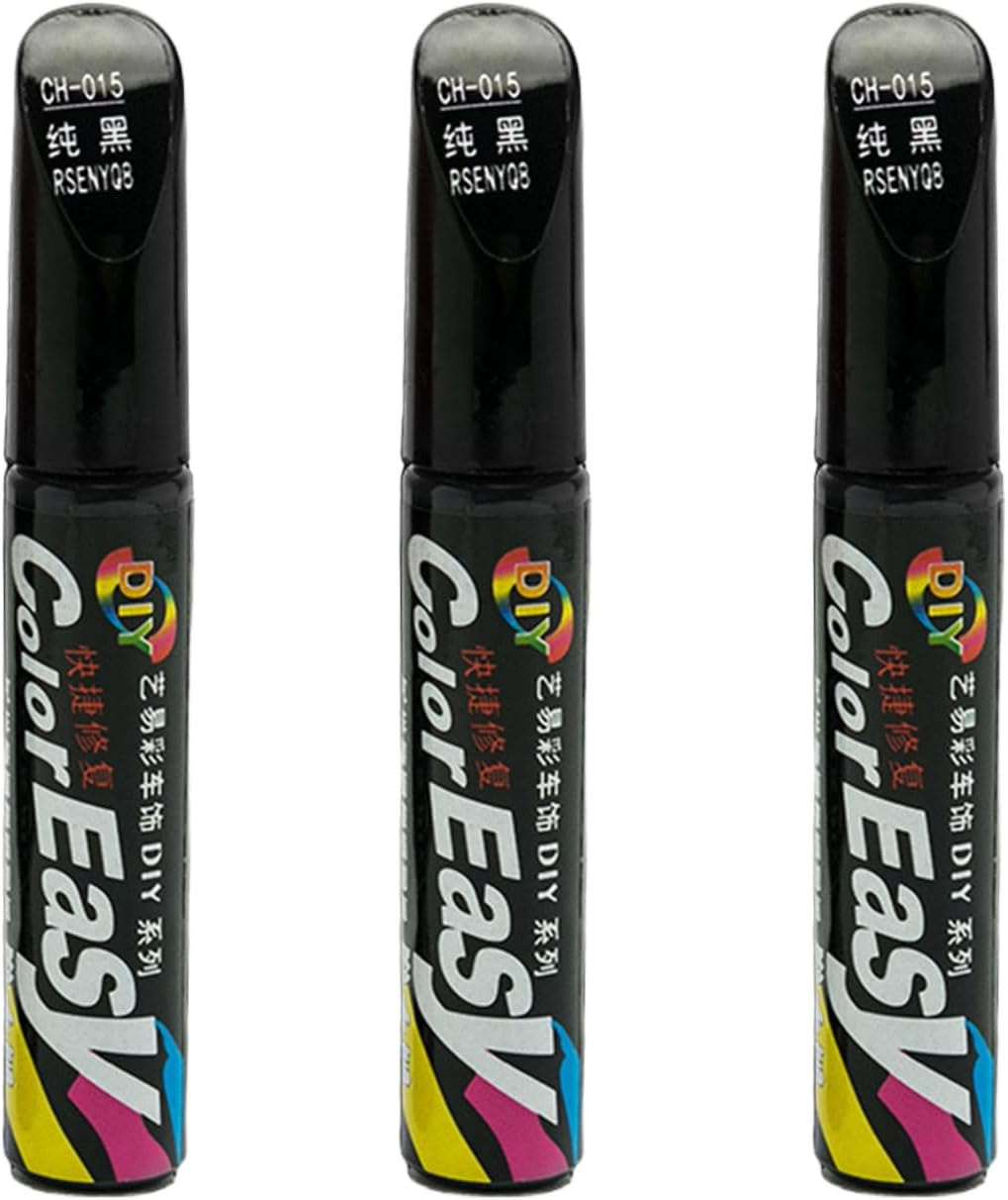 3Pcs Car Scratch Remover, Quick and Easy Touch up Paint Pen, Effective Car Scratch Remover Pen, Repair Scratches and Paint Damage, Suitable for Bicycles, Motorcycles, Cars, Trucks and Recreational Vehicles(Black) image number 1