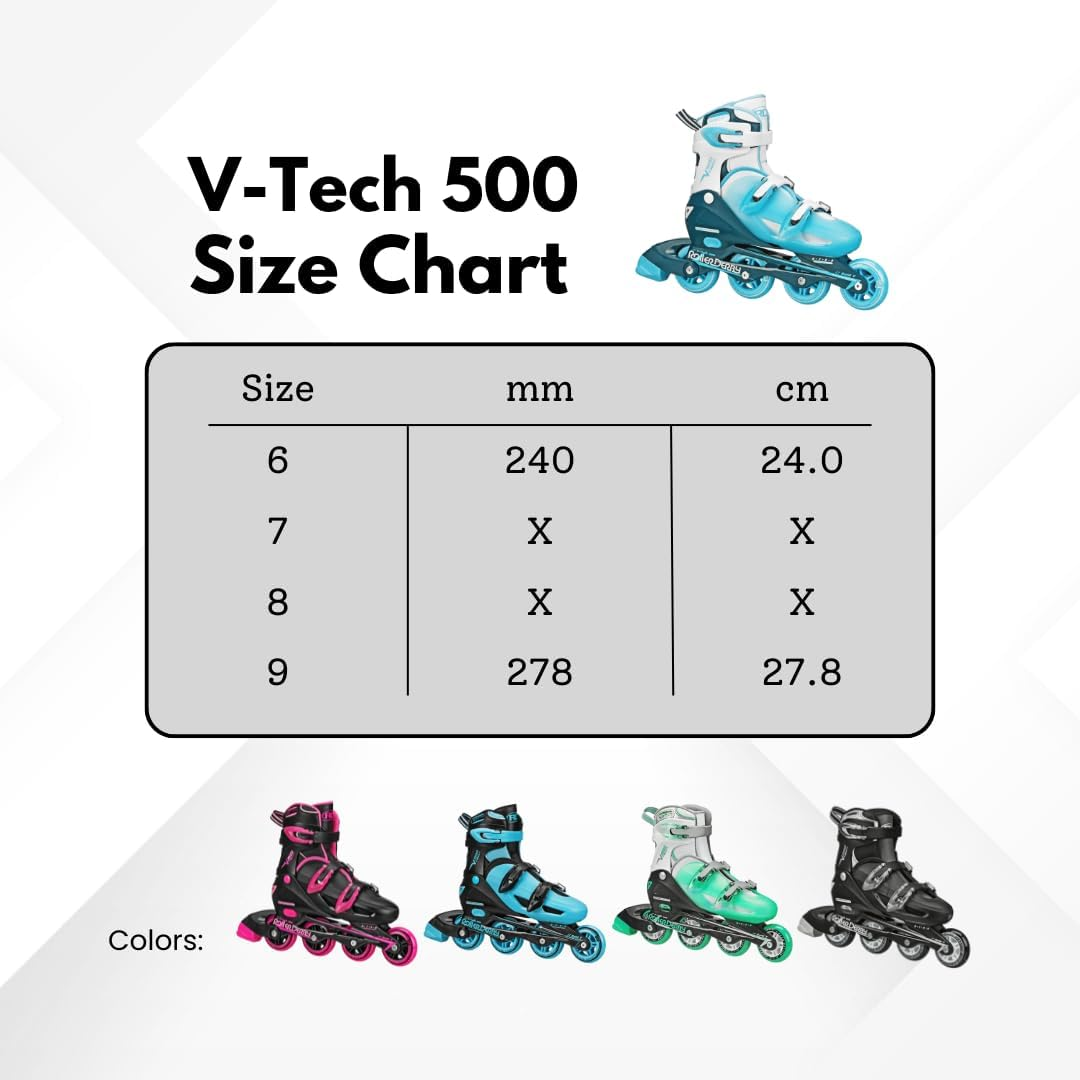 Roller Derby Women'S V-Tech 500 Button Adjustable Inline Skate image number 6