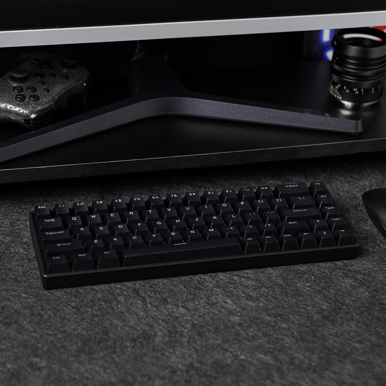 Mechlands VTER Fighting68 HE Magnetic Gaming Keyboard with Adjustable Actuation, 0.08Mm RT Precision, 8K Polling Rate, 68-Key Compact USB-C Wired Keyboard, Hot-Swappable, RGB Backlit (Black) image number 6