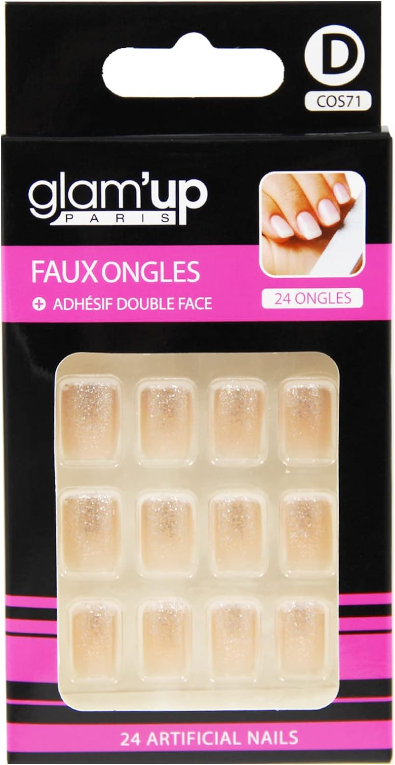 Glam'Up Paris No. 192 Square False Nails Red