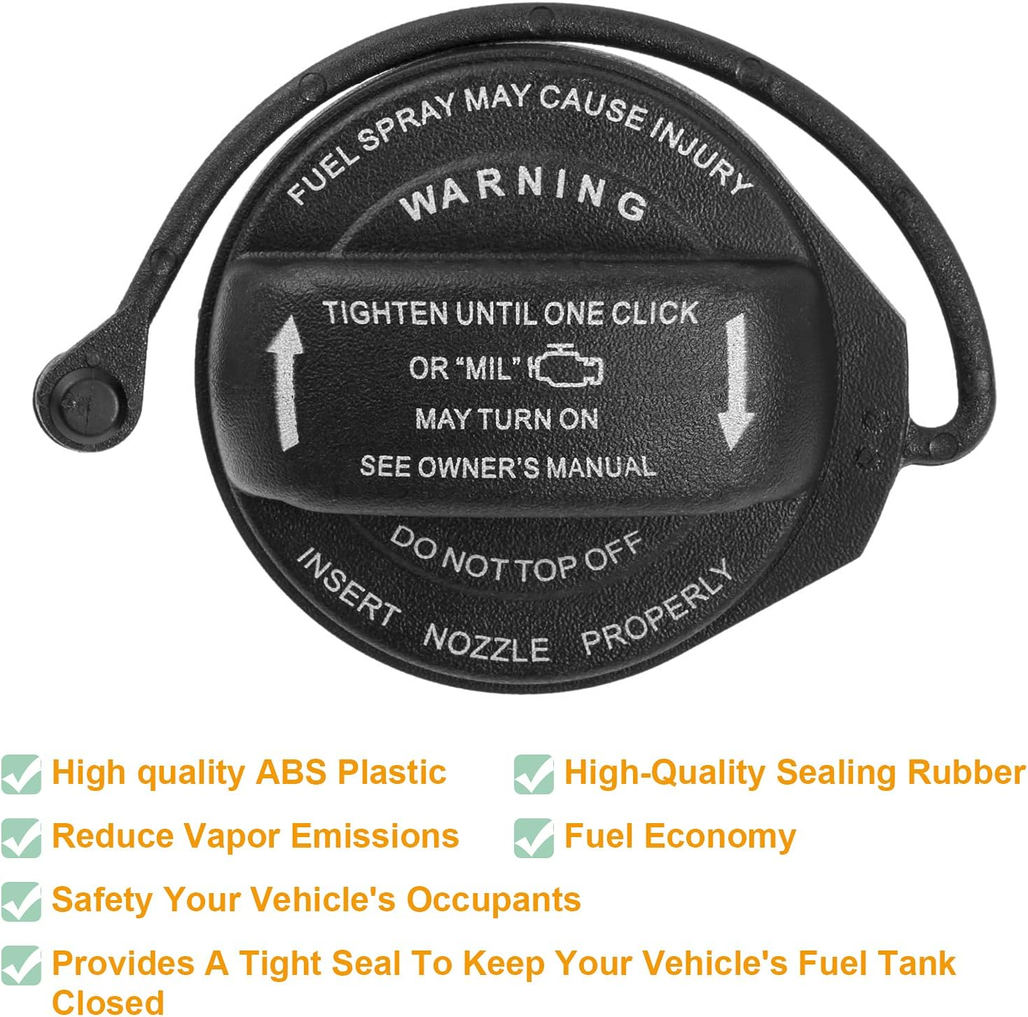 Gas Cap 8K0201550N, Fuel Tank Cap Compatible with Audi - A4 A4 Quattro A5 A5 Quattro A8 Quattro Q5 RS5 S4 S5 S8 SQ5 Allroad, Replace 8K0 201 550N Fuel Filler Cap image number 3