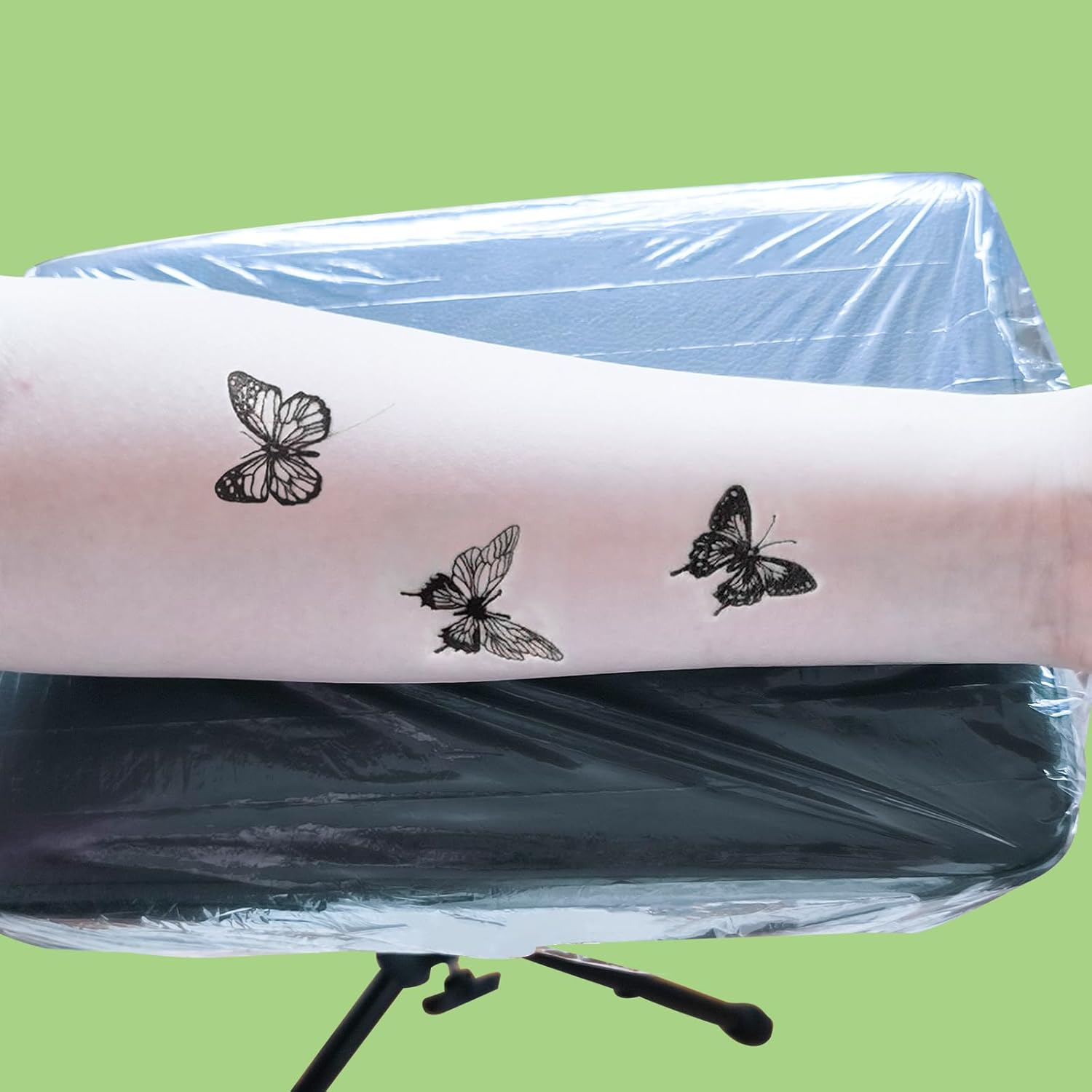 Disposable Arm Rest Tray Liner, Stand Cover with Elastic, Easy to Use for Most Tattoo Trays (11In*12.6In, Week Length 41In) image number 6