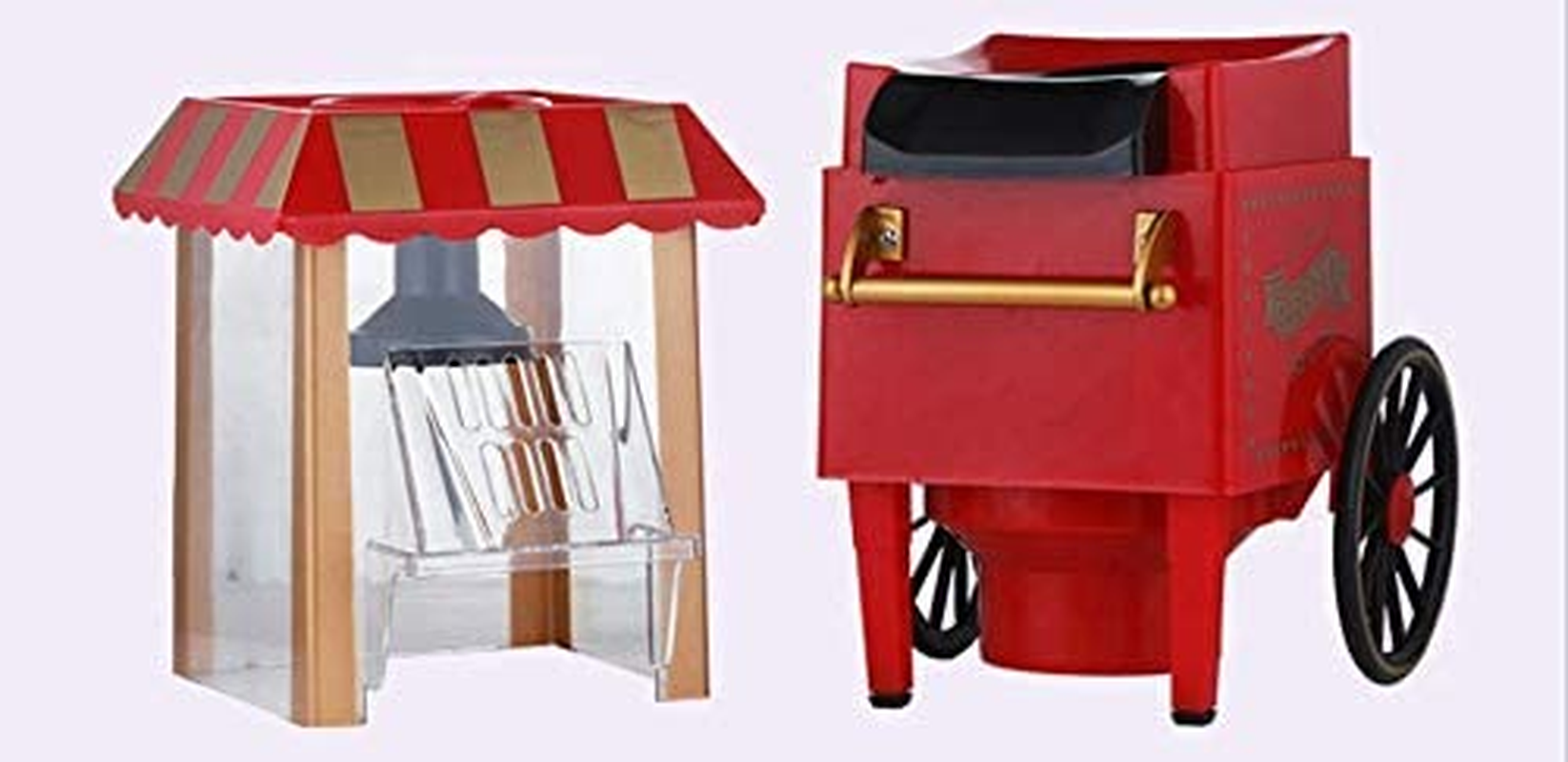 Electric Hot Air Popcorn Maker Popper Machine Old Style Trolly Home Party Fun